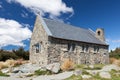 LAKE TEKAPO, MACKENZIE COUNTRY/NEW ZEALAND - FEBRUARY 23 : Church of the Good Shepherd in Tekapo Village on February 23, 2012 Royalty Free Stock Photo