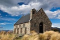 LAKE TEKAPO, MACKENZIE COUNTRY/NEW ZEALAND - FEBRUARY 23 : Church of the Good Shepherd in Tekapo Village on February 23, 2012 Royalty Free Stock Photo