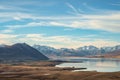 Lake Tekapo with Meadow and Mountain, New Zealand