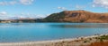 Lake Tekapo panorama, South Island, New Zealand Royalty Free Stock Photo