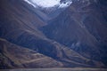 Lake Tekapo shore landscape scene Royalty Free Stock Photo