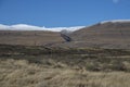 Lake Tekapo shore landscape scene Royalty Free Stock Photo