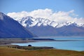 Lake Tepako panorama Royalty Free Stock Photo