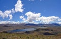 Lake Tepako walk panorama Royalty Free Stock Photo