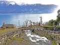 Lake Thun - Alpine lake in the Bernese Oberland (Thunersee - ein Fjordsee im Berner Oberland am nordlichen Alpenrand)