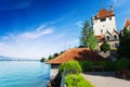 Lake Thun and Oberhofen castle