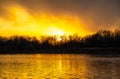 Lake Tisza landscape