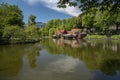 Lake in the Tivoli Gardens Copenhagen