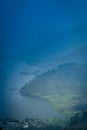 Lake Toba at sunrise Royalty Free Stock Photo