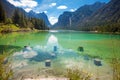 Lake Toblach Royalty Free Stock Photo