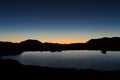 Lake on top of a mountain - independence pass colorado Royalty Free Stock Photo