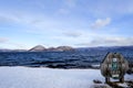 Lake Toya during winter Royalty Free Stock Photo