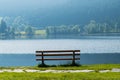 Bench on the Titisee in the Black Forest