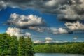 Lake, Trees and Sky in Summer