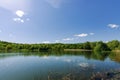 Lake in Truskavets. Lviv region Royalty Free Stock Photo