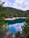 Lake Tsivlou at Achaea, Greece Royalty Free Stock Photo