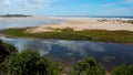 Lake Tyers Gippsland, blue waters and golden sands.