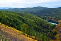 Lake Uchkel on the Ulagan plateau, Altai mountains