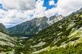 Lake in the valley in the Tatra Mountains in Slovakia.