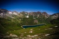 Lake vannino from busin pass in formazza valley