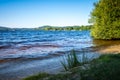 Lake of Vassiviere field and forest