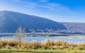 Lake Vico between the Cimini Mountains. Italy Royalty Free Stock Photo