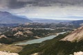 Lake Viedma with mountains and clouds Royalty Free Stock Photo