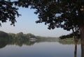 Lake view with greenery situated in Jamshedpur Jharkhand Inda Royalty Free Stock Photo