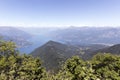 Lake view from Monte San Primo Royalty Free Stock Photo