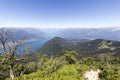 Lake view from Monte San Primo Royalty Free Stock Photo