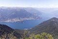 Lake view from Monte San Primo Royalty Free Stock Photo