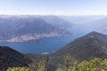 Lake view from Monte San Primo Royalty Free Stock Photo