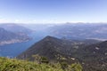 Lake view from Monte San Primo Royalty Free Stock Photo