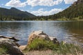 Lake view Rocky Mountain National park Royalty Free Stock Photo