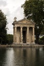 The lake of Villa Borghese, the temple of Aesculapius.