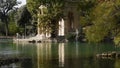 The lake of Villa Borghese, the temple of Aesculapius.