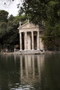 The lake of Villa Borghese, the temple of Aesculapius.