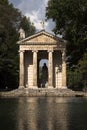 The lake of Villa Borghese, the temple of Aesculapius.