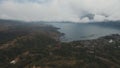 Lake in the volcano crater. Batur, Bali Royalty Free Stock Photo