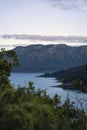 Lake Waikaremoana, located in Te Urewera National Park. Hawke`s Bay, New Zealand Royalty Free Stock Photo