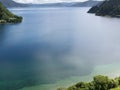 Lake Waikaremoana in Urewera NP North Island of NZ Royalty Free Stock Photo