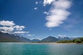 Lake Wakatipu with exceptional clouds Royalty Free Stock Photo