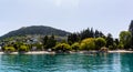 Lake Wakatipu and lakefront beach in Queenstown Otago New Zealand