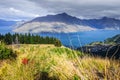 Lake Wakatipu and Queenstown, New Zealand Royalty Free Stock Photo