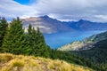 Lake Wakatipu and Queenstown, New Zealand Royalty Free Stock Photo
