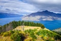 Lake Wakatipu and Queenstown, New Zealand Royalty Free Stock Photo