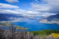 Lake Wakatipu and Queenstown, New Zealand Royalty Free Stock Photo