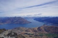 Lake Wakatipu and Queenstown in New Zealand Royalty Free Stock Photo