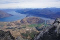 Lake Wakatipu and Queenstown in New Zealand Royalty Free Stock Photo