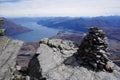 Lake Wakatipu and Queenstown in New Zealand Royalty Free Stock Photo